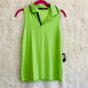 NWT green RLX Ralph Lauren golf polo top size s